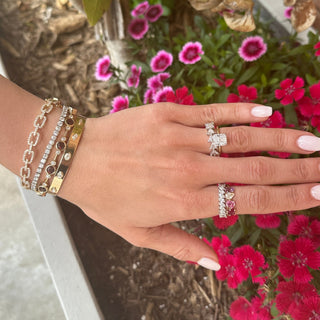 Slanted Marquise Band  Lindsey Leigh Jewelry.
