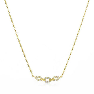 Small Diamond Chain Link Necklace  Lindsey Leigh Jewelry.
