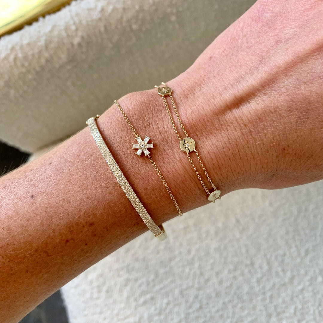 Star Diamond Station Bracelet - Lindsey Leigh Jewelry