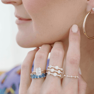 Station Diamond Rope Ring  Lindsey Leigh Jewelry.
