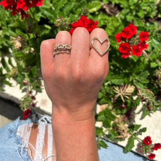Station Diamond Rope Ring  Lindsey Leigh Jewelry.
