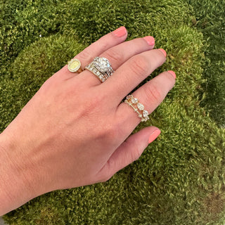Station Diamond Rope Ring  Lindsey Leigh Jewelry.
