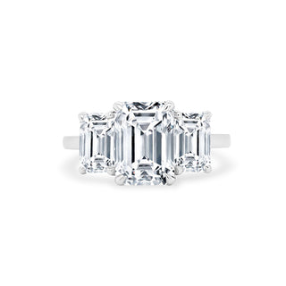 Triple Emerald Cut  Lindsey Leigh Jewelry.
