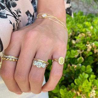 Triple Round Cut  Lindsey Leigh Jewelry.
