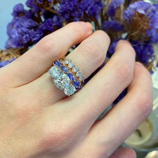Triple Round Cut  Lindsey Leigh Jewelry.
