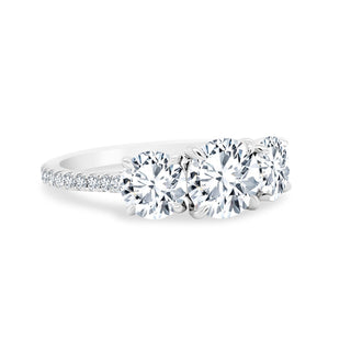 Triple Round Cut  Lindsey Leigh Jewelry.

