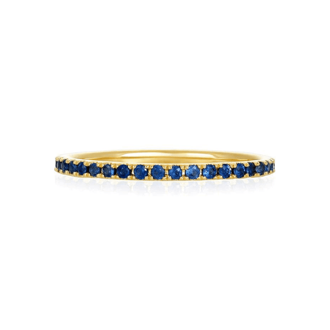 TIBAL Sapphire Eternity Band  Lindsey Leigh Jewelry.