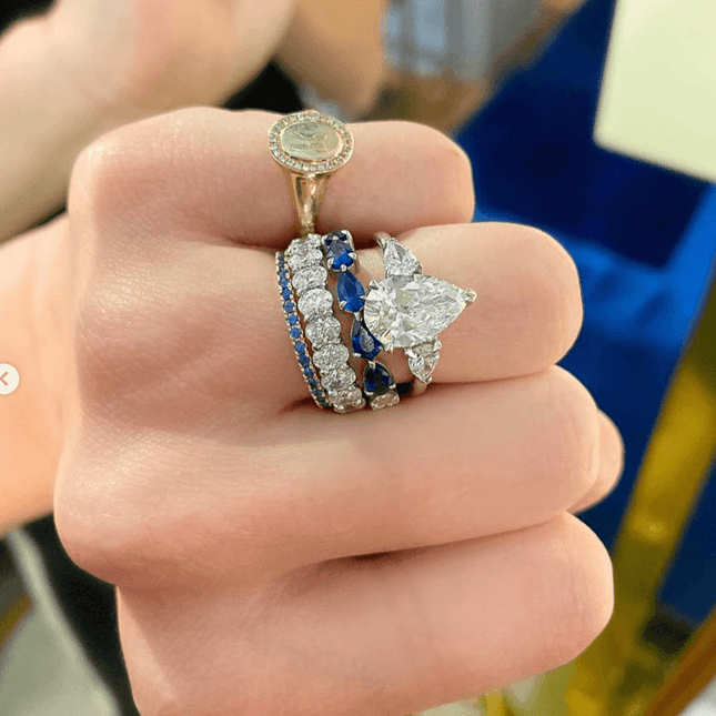TIBAL Sapphire Eternity Band  Lindsey Leigh Jewelry.