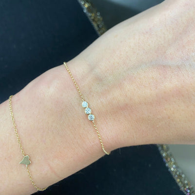 Triple Bubble Diamond Bracelet - Lindsey Leigh Jewelry