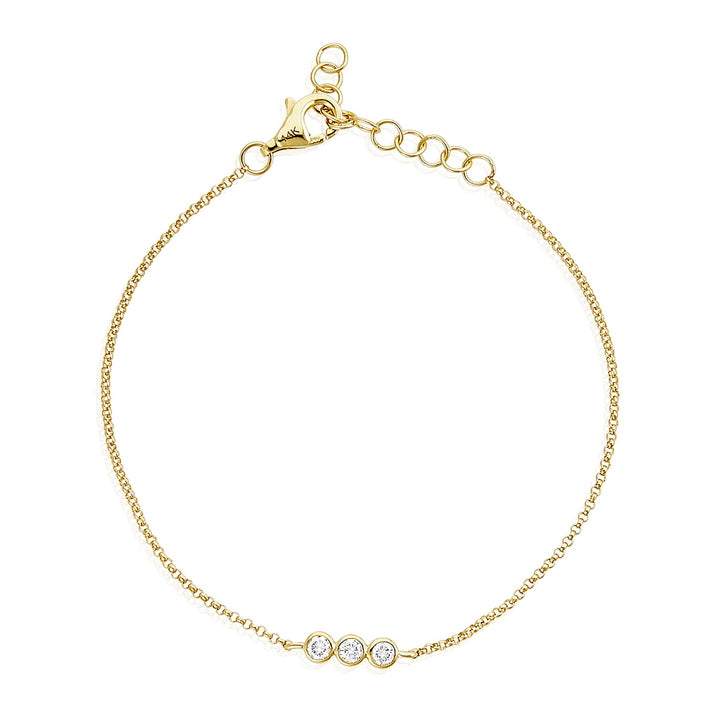 Triple Bubble Diamond Bracelet - Lindsey Leigh Jewelry