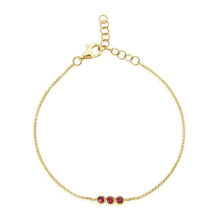Triple Bubble Gemstone Bracelet  Lindsey Leigh Jewelry.
