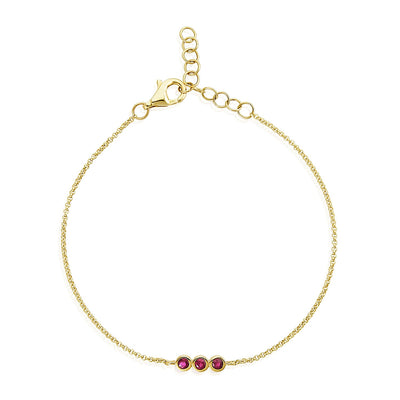 Triple Bubble Gemstone Bracelet - Lindsey Leigh Jewelry
