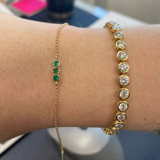 Triple Bubble Gemstone Bracelet  Lindsey Leigh Jewelry.
