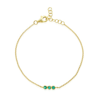Triple Bubble Gemstone Bracelet  Lindsey Leigh Jewelry.
