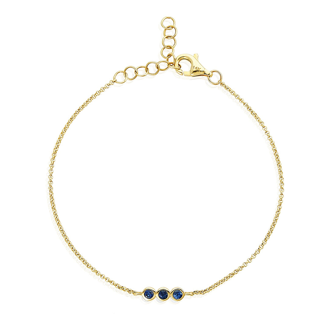 Triple Bubble Gemstone Bracelet - Lindsey Leigh Jewelry