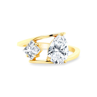 Mixed Shape on Split Shank Wrap Band  Lindsey Leigh Jewelry.

