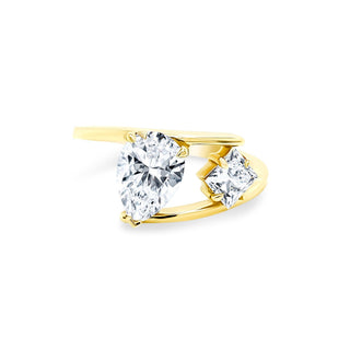 Mixed Shape on Split Shank Wrap Band  Lindsey Leigh Jewelry.
