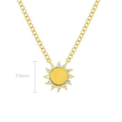 You Are My Sunshine Diamond Necklace - Lindsey Leigh Jewelry