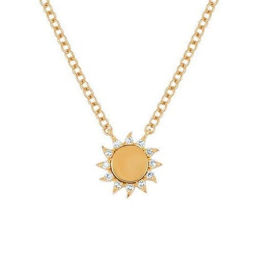 You Are My Sunshine Diamond Necklace - Lindsey Leigh Jewelry