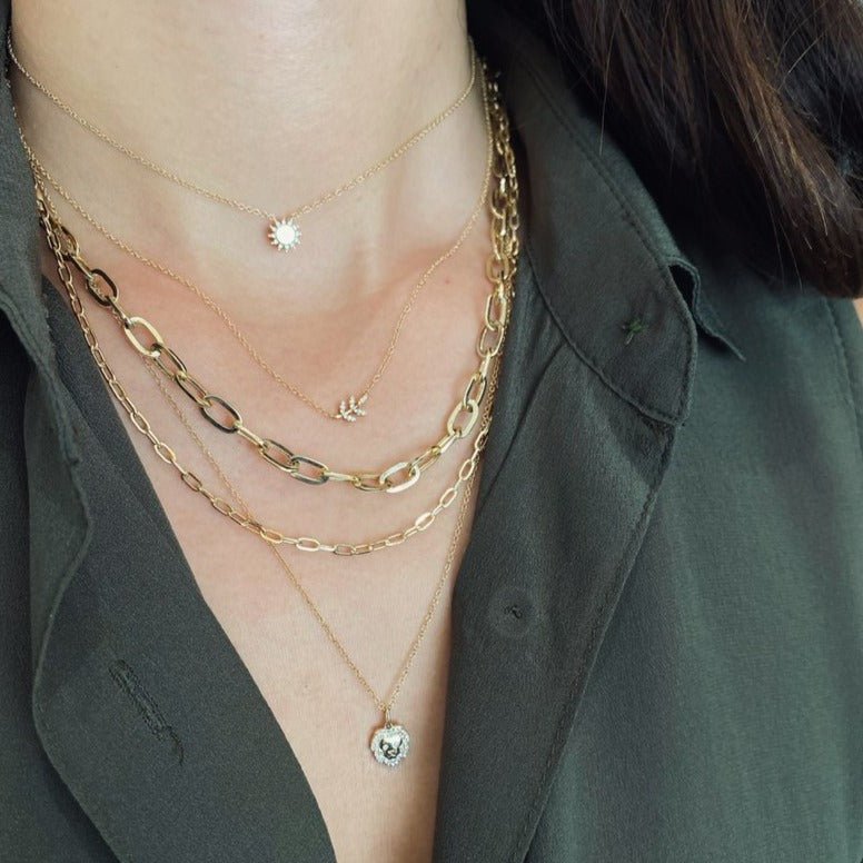 You Are My Sunshine Diamond Necklace - Lindsey Leigh Jewelry