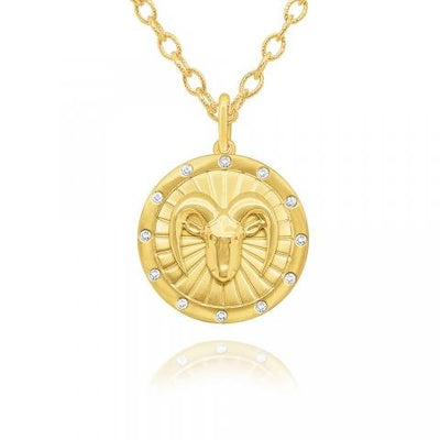 Zodiac Disc Necklace - Lindsey Leigh Jewelry