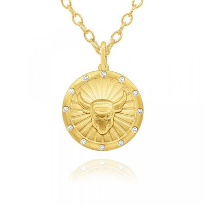 Zodiac Disc Necklace - Lindsey Leigh Jewelry