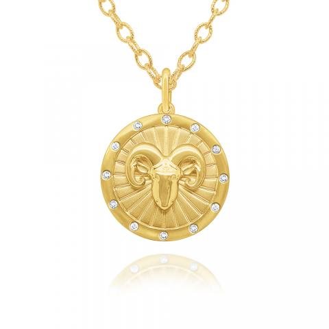 Zodiac Disc Necklace - Lindsey Leigh Jewelry