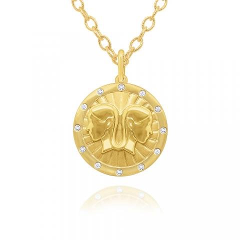Zodiac Disc Necklace - Lindsey Leigh Jewelry