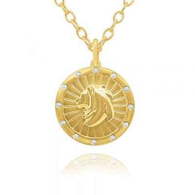 Zodiac Disc Necklace - Lindsey Leigh Jewelry